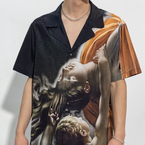 BNWT SS23 BALMAIN BAROQUE MOTIF SHIRT 42 - Picture 1 of 14